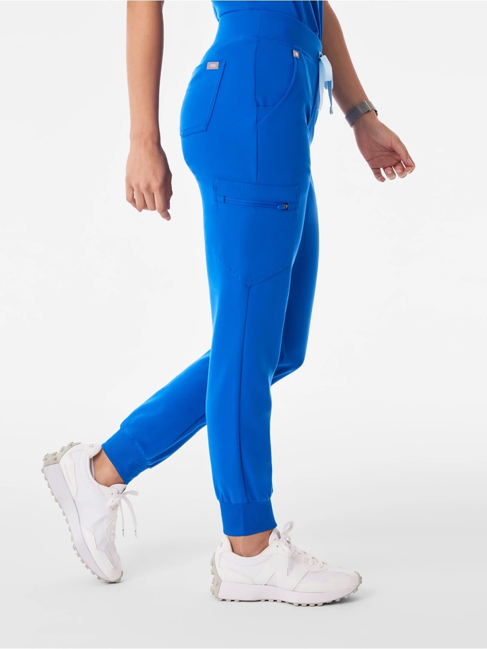 Figs Women's Zamora Jogger Scrub Pant In Royal Blue Size Medium Tall